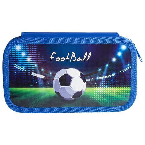 Пенал ПИФАГОР, 3 отделения, ламинированный картон, 19х11 см, &quot;Stadium&quot;, 228110