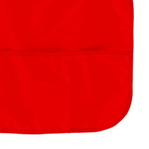 Накидка фартук с нарукавниками для труда ПИФАГОР, 3 кармана, стандартный размер, 44x55 см, красный, 228360
