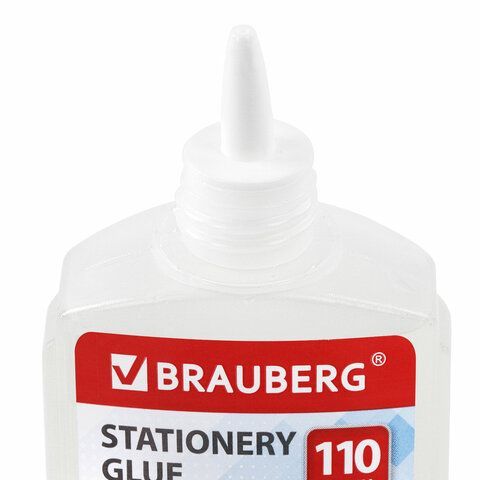 Клей канцелярский силикатный BRAUBERG 5 шт. &quot;Standard&quot; (для бумаги, картона) 110 г, 228416