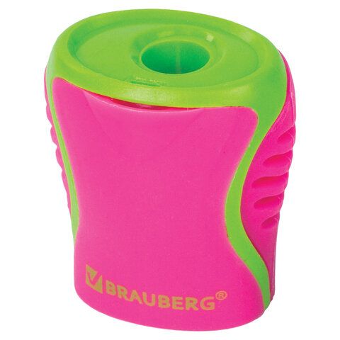 Точилка BRAUBERG 36 шт. &quot;Mix&quot;, с контейнером, пластиковая, корпус ассорти, 228448