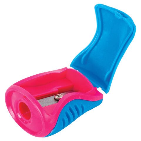 Точилка BRAUBERG 36 шт. &quot;Mix&quot;, с контейнером, пластиковая, корпус ассорти, 228448