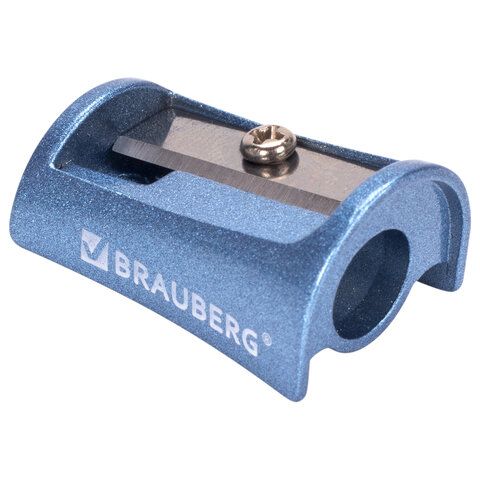 Точилка BRAUBERG 32 шт. &quot;Arc&quot;, цинковая, корпус ассорти, 228455