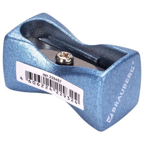Точилка BRAUBERG 24 шт. &quot;ZigZag&quot;, металлическая, корпус ассорти, 228457