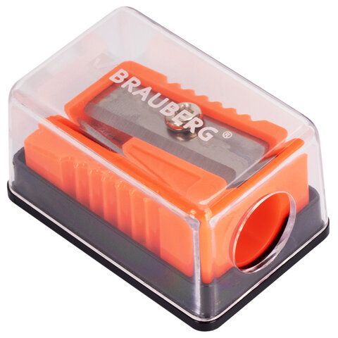 Точилка BRAUBERG 24 шт. &quot;Assistant Mini&quot;, с контейнером, пластиковая, корпус ассорти, 228458