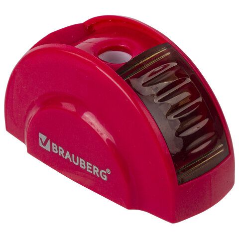 Точилка BRAUBERG 24 шт. &quot;Roll&quot;, с контейнером, пластиковая, корпус ассорти, 228464