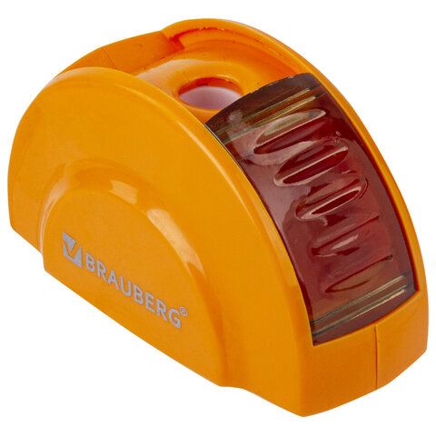 Точилка BRAUBERG 24 шт. &quot;Roll&quot;, с контейнером, пластиковая, корпус ассорти, 228464