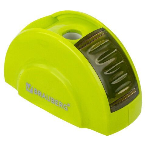Точилка BRAUBERG 24 шт. &quot;Roll&quot;, с контейнером, пластиковая, корпус ассорти, 228464