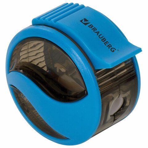 Точилка BRAUBERG 24 шт. &quot;Rewind&quot;, с контейнером, пластиковая, корпус ассорти, 228468
