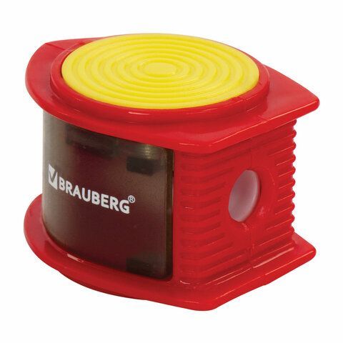 Точилка BRAUBERG 24 шт. &quot;Flash&quot;, с контейнером, пластиковая, корпус ассорти, 228472
