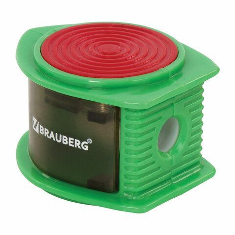 Точилка BRAUBERG 24 шт. &quot;Flash&quot;, с контейнером, пластиковая, корпус ассорти, 228472
