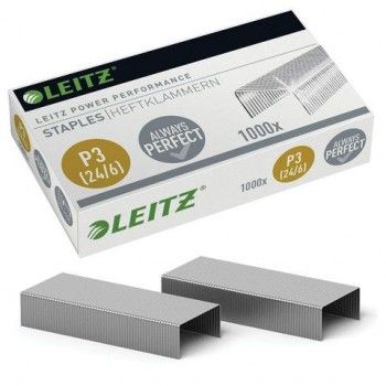 Скобы для степлера LEITZ "Power Performance P3" № 24/6, 1000 шт., до 30 листов, 55700000