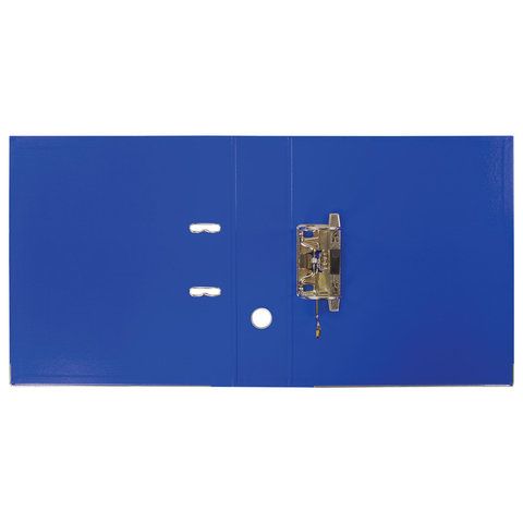 Папка-регистратор BRAUBERG &quot;EXTRA&quot;, 75 мм, синяя, двустороннее покрытие пластик, металлический уголок, 228571