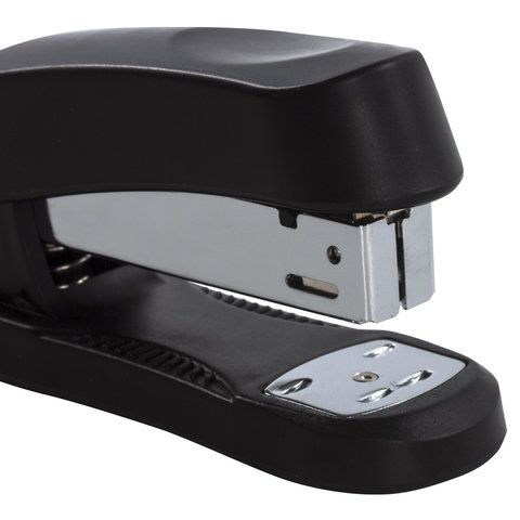 Степлер №24/6, 26/6 BRAUBERG &quot;Standard+&quot;, до 30 листов, черный, 228608