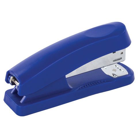 Степлер №24/6, 26/6 BRAUBERG &quot;Standard+&quot;, до 30 листов, синий, 228609