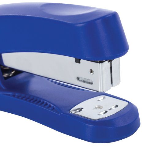 Степлер №24/6, 26/6 BRAUBERG &quot;Standard+&quot;, до 30 листов, синий, 228609