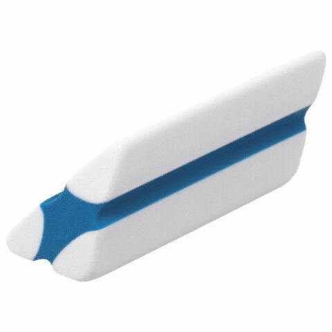 Ластик BRAUBERG 4 шт. &quot;Jet&quot;, 57х16х16 мм, цвет ассорти, треугольный, скошенные края, 228718