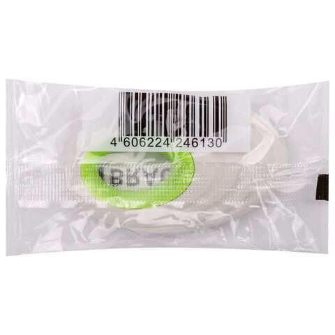 Ластик большой BRAUBERG 2 шт. &quot;Fruity&quot;, 65х40х13 мм, белый, пластиковый держатель ассорти, 228721