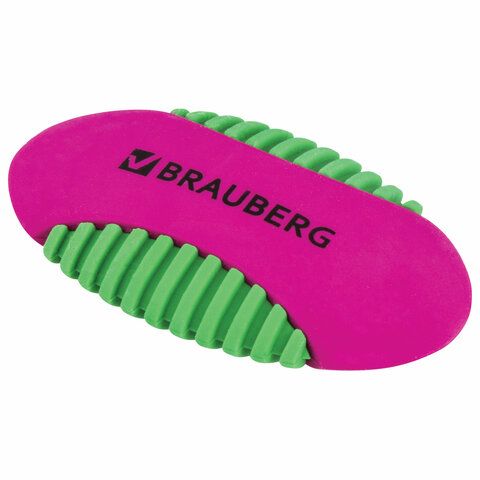 Ластик BRAUBERG 5 шт. &quot;Mix S&quot;, 58х33х13 мм, цвет ассорти, 228724
