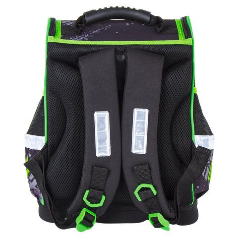Ранец ЮНЛАНДИЯ WISE, 1 отделение, 3 кармана, устойчивое дно, &quot;Offroad&quot;, 37х29х15 см, 228814