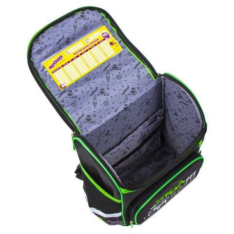 Ранец ЮНЛАНДИЯ WISE, 1 отделение, 3 кармана, устойчивое дно, &quot;Offroad&quot;, 37х29х15 см, 228814