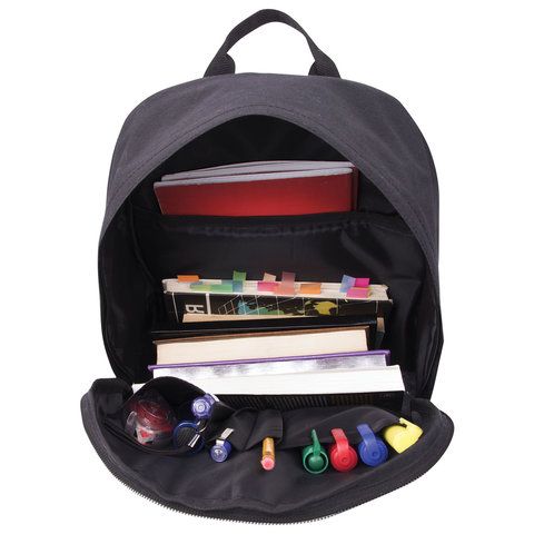 Рюкзак BRAUBERG URBAN универсальный, &quot;Black Melange2, черный, 43х30х17 см, 228841