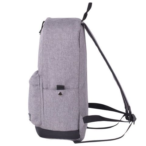 Рюкзак BRAUBERG URBAN универсальный, &quot;Grey Melange&quot;, серый, 43х30х17 см, 228842