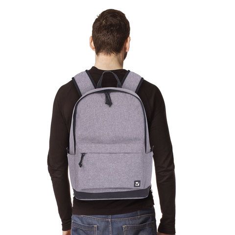 Рюкзак BRAUBERG URBAN универсальный, &quot;Grey Melange&quot;, серый, 43х30х17 см, 228842