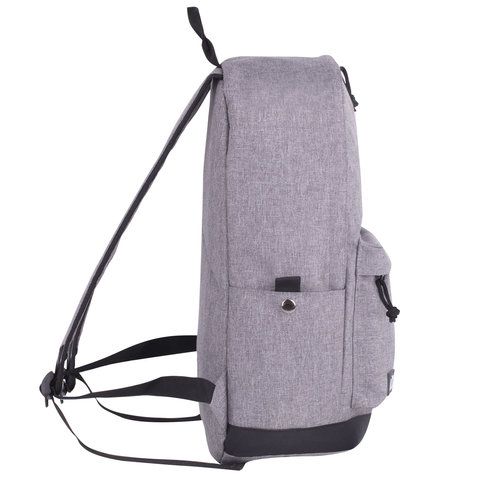 Рюкзак BRAUBERG URBAN универсальный, &quot;Grey Melange&quot;, серый, 43х30х17 см, 228842