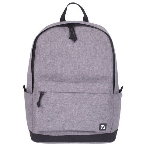 Рюкзак BRAUBERG URBAN универсальный, &quot;Grey Melange&quot;, серый, 43х30х17 см, 228842