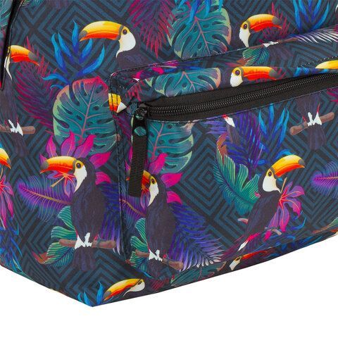 Рюкзак BRAUBERG СИТИ-ФОРМАТ универсальный, &quot;Toucans&quot;, разноцветный, 41х32х14 см, 228847