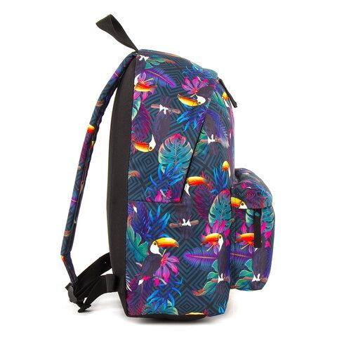 Рюкзак BRAUBERG СИТИ-ФОРМАТ универсальный, &quot;Toucans&quot;, разноцветный, 41х32х14 см, 228847
