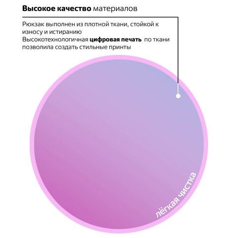 Рюкзак BRAUBERG СИТИ-ФОРМАТ универсальный, &quot;Gradient&quot;, розовый, 41х32х14 см, 228849