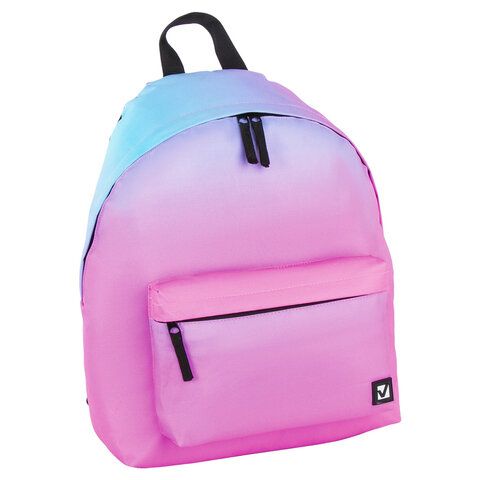 Рюкзак BRAUBERG СИТИ-ФОРМАТ универсальный, &quot;Gradient&quot;, розовый, 41х32х14 см, 228849