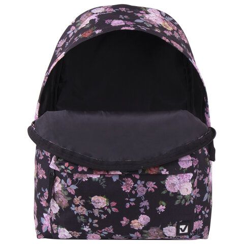 Рюкзак BRAUBERG СИТИ-ФОРМАТ универсальный, &quot;Roses&quot;, разноцветный, 41х32х14 см, 228852