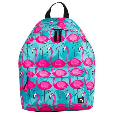 Рюкзак BRAUBERG СИТИ-ФОРМАТ универсальный, &quot;Flamingo&quot;, разноцветный, 41х32х14 см, 228854