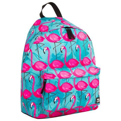 Рюкзак BRAUBERG СИТИ-ФОРМАТ универсальный, &quot;Flamingo&quot;, разноцветный, 41х32х14 см, 228854