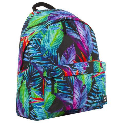 Рюкзак BRAUBERG СИТИ-ФОРМАТ универсальный, &quot;Exotic&quot;, разноцветный, 41х32х14 см, 228855