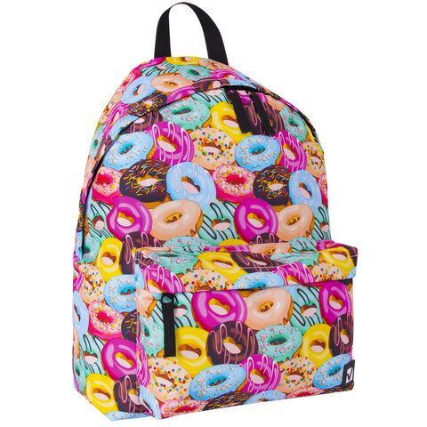 Рюкзак BRAUBERG СИТИ-ФОРМАТ универсальный, &quot;Donuts&quot;, разноцветный, 41х32х14 см, 228862