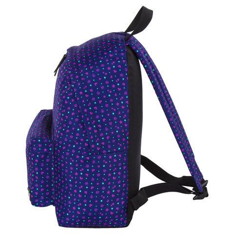 Рюкзак BRAUBERG СИТИ-ФОРМАТ универсальный, &quot;Stars&quot;, синий, 41х32х14 см, 228863