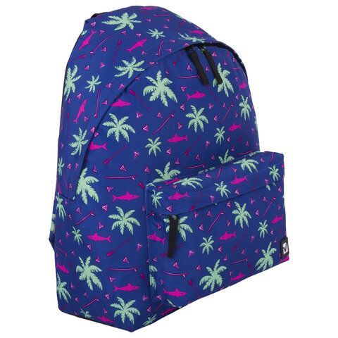 Рюкзак BRAUBERG СИТИ-ФОРМАТ универсальный, &quot;Palm trees&quot;, разноцветный, 41х32х14 см, 228864