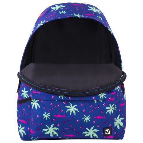 Рюкзак BRAUBERG СИТИ-ФОРМАТ универсальный, &quot;Palm trees&quot;, разноцветный, 41х32х14 см, 228864