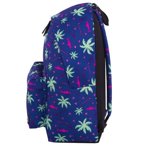 Рюкзак BRAUBERG СИТИ-ФОРМАТ универсальный, &quot;Palm trees&quot;, разноцветный, 41х32х14 см, 228864