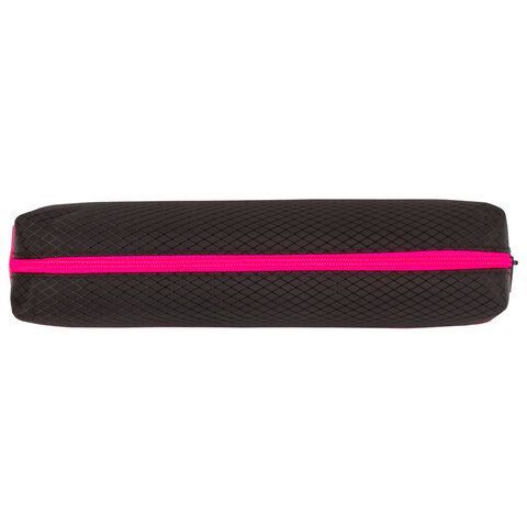 Пенал-косметичка BRAUBERG, мягкий, &quot;Black&amp;Bright&quot;, черно-розовый, 21х5х5 см, 229006