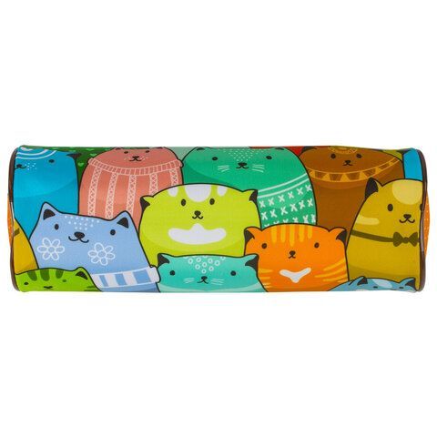 Пенал-тубус BRAUBERG, с эффектом Soft Touch, мягкий, &quot;Cats&quot;, 22х8 см, 229008