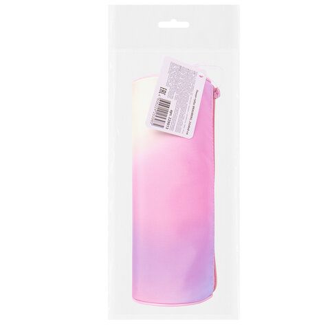 Пенал-тубус BRAUBERG, с эффектом Soft Touch, мягкий, &quot;Rainbow Cloud&quot;, 22х8 см, 229013