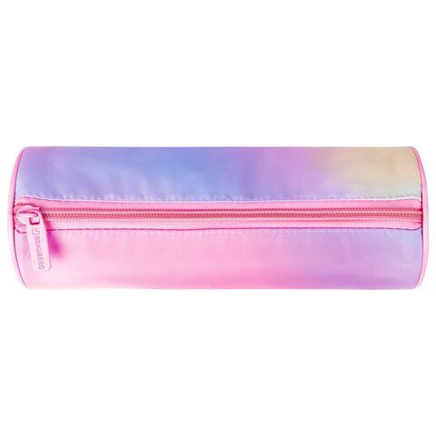 Пенал-тубус BRAUBERG, с эффектом Soft Touch, мягкий, &quot;Rainbow Cloud&quot;, 22х8 см, 229013