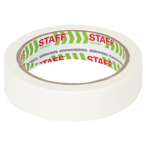 Клейкая лента малярная креппированная 25 мм x 25 м, STAFF 3 шт., 229058