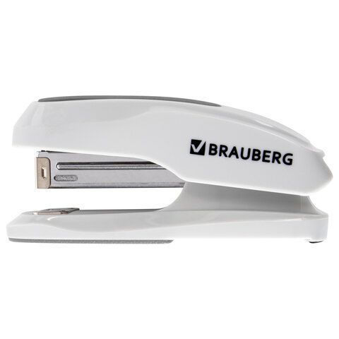 Степлер №24/6, 26/6 BRAUBERG &quot;Extra&quot;, до 30 листов, серый, 229089