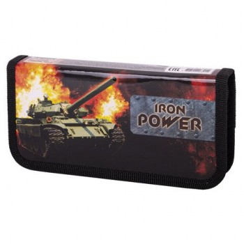 Пенал ПИФАГОР 3 шт., 1 отделение, ламинированный картон, 19х9 см, "Iron Power", 229193
