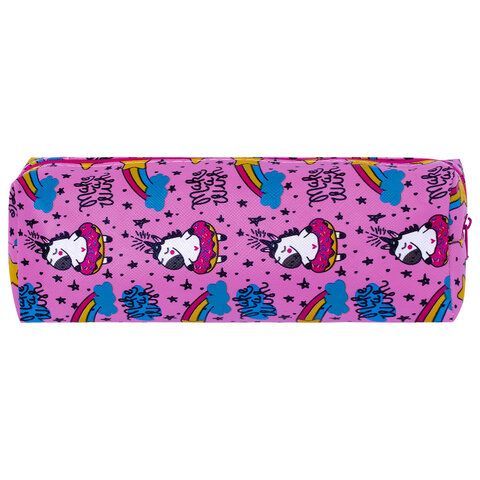 Пенал-косметичка ПИФАГОР, мягкий, &quot;UNICORN&quot;, прямоугольный, 20х7х4 см, 229265